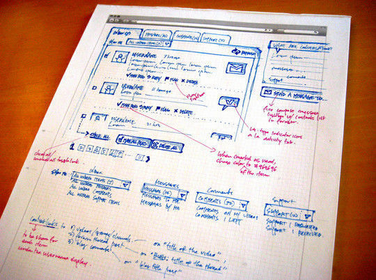 40个网页设计草图和线框图
