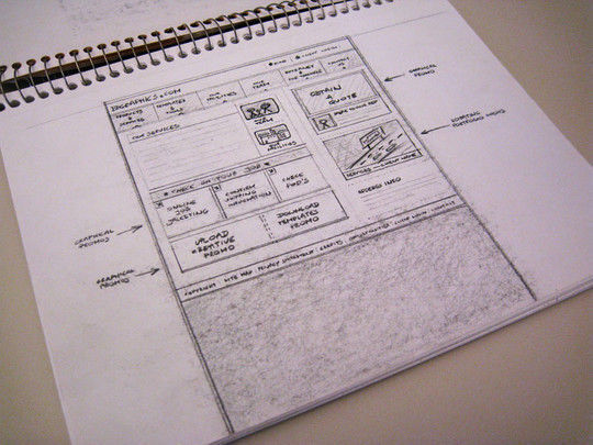 40个网页设计草图和线框图