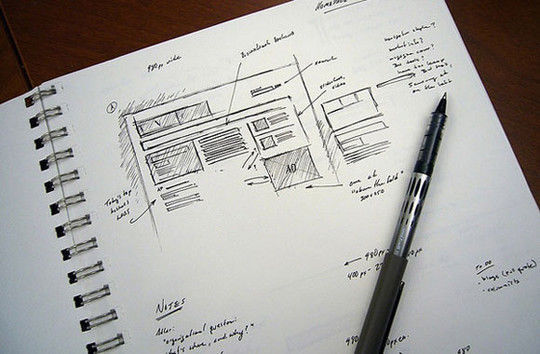 40个网页设计草图和线框图