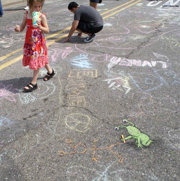 David Zinn 有趣的街头涂鸦作品