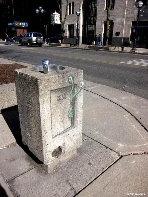 David Zinn 有趣的街头涂鸦作品