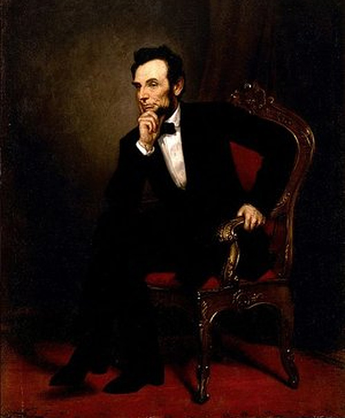 人物肖像插画：美国总统亚伯拉罕·林肯(Abraham Lincoln)