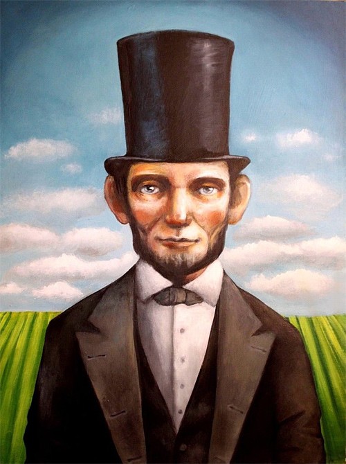 人物肖像插画：美国总统亚伯拉罕·林肯(Abraham Lincoln)