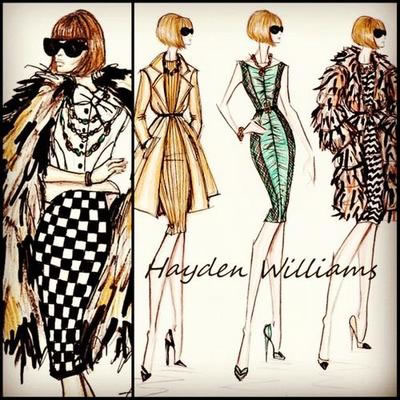 Hayden Williams时装插画设计