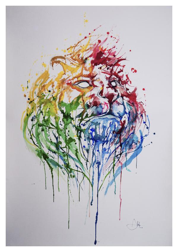 Marc Allante美丽的滴墨艺术画