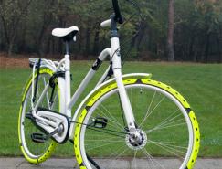 荷兰设计师CesarVanRongen：自行车防滑套(BikeSpikes)