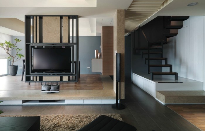 WCH Interior：现代简约风格复式公寓