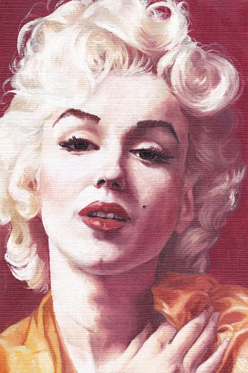 人物插画欣赏：好莱坞性感女神玛丽莲·梦露(Marilyn Monroe)