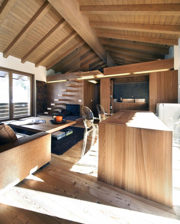 Studio Fanetti: 意大利Campodolcino全木质现代住宅设计
