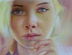 Brian Scott惊人的彩色铅笔肖像画
