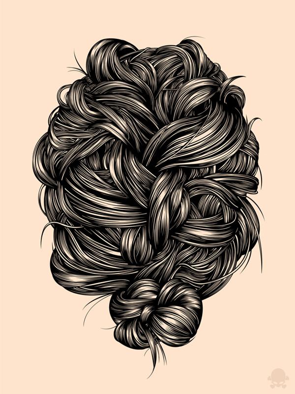 Gerrel Saunders发型插画艺术
