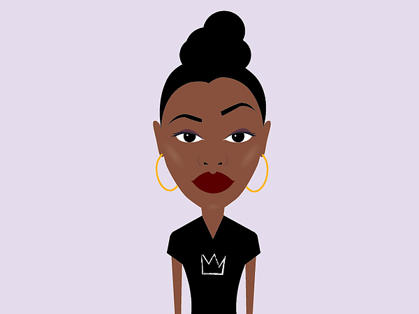 Darien Birks个性的名人肖像插画