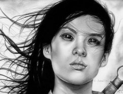 Anne Teubert肖像铅笔画欣赏