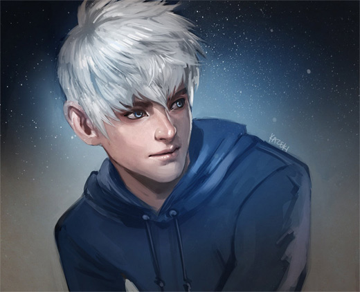 《守护者的崛起》人物插画：雪人(Jack Frost)