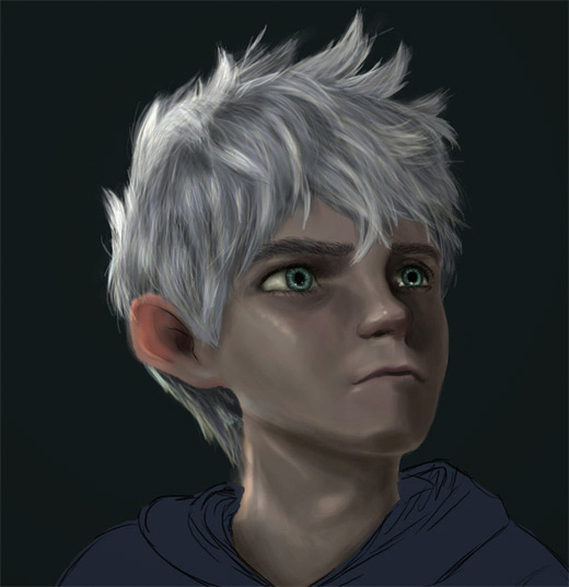 《守护者的崛起》人物插画：雪人(Jack Frost)