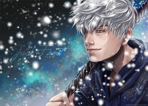 《守护者的崛起》人物插画：雪人(Jack Frost)