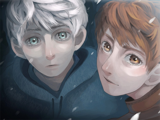 《守护者的崛起》人物插画：雪人(Jack Frost)