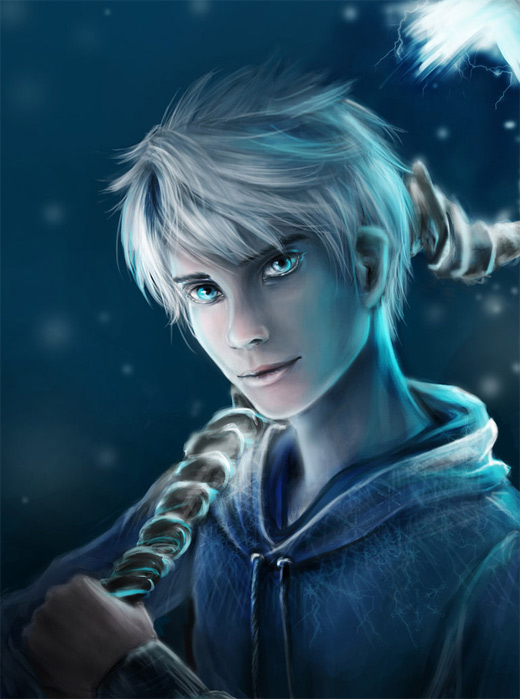 《守护者的崛起》人物插画：雪人(Jack Frost)