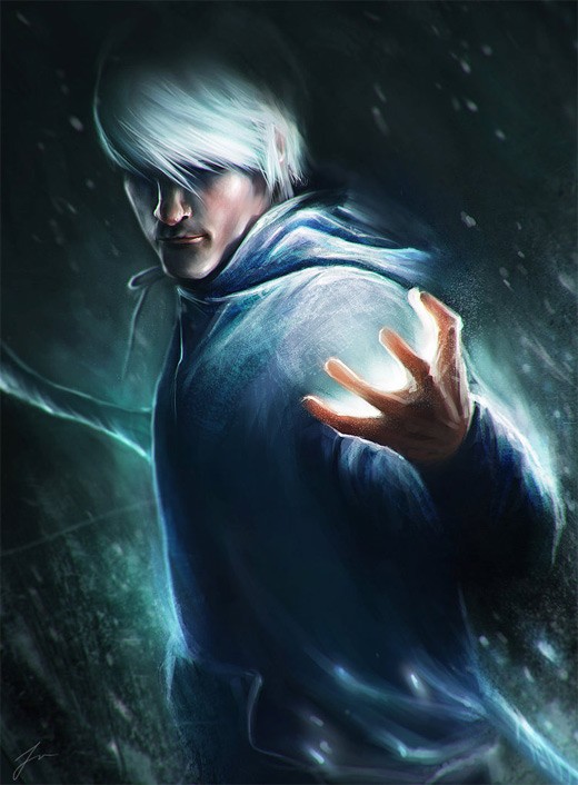 《守护者的崛起》人物插画：雪人(Jack Frost)