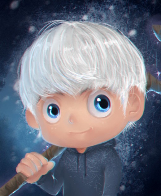 《守护者的崛起》人物插画：雪人(Jack Frost)