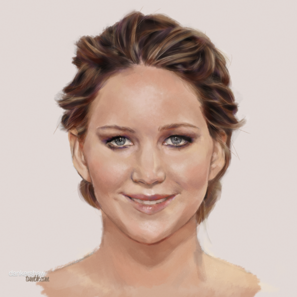  Fan Art插画欣赏：奥斯卡影后詹妮弗·劳伦斯(Jennifer Lawrence)