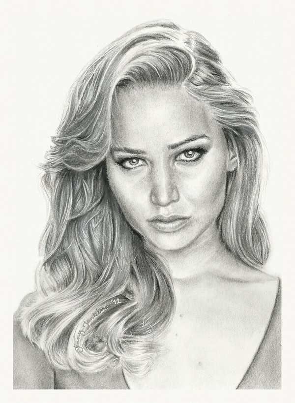  Fan Art插画欣赏：奥斯卡影后詹妮弗·劳伦斯(Jennifer Lawrence)