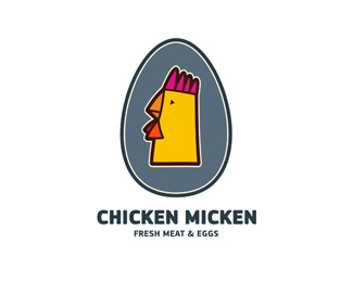 标志设计元素运用实例：鸡(二)