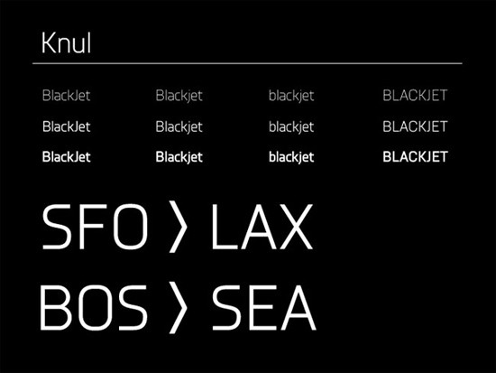 BlackJet航空公司品牌形象设计