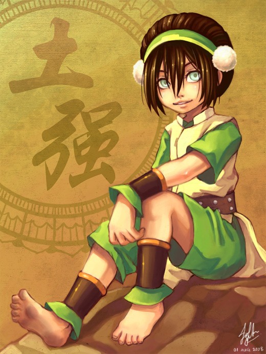 降世神通人物插画:托芙(Toph)