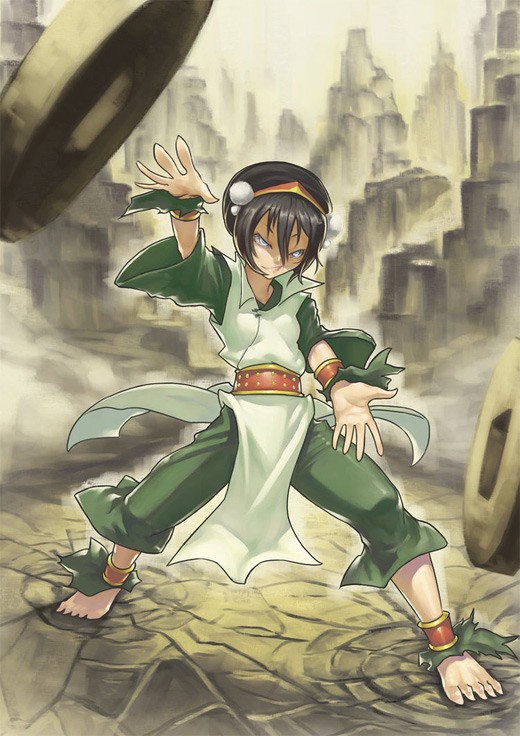 降世神通人物插画:托芙(Toph)