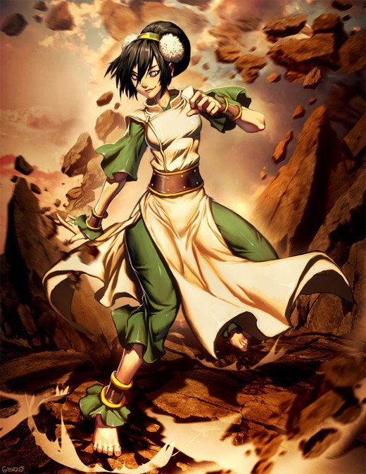 降世神通人物插画:托芙(Toph)