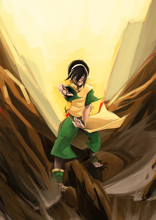 降世神通人物插画:托芙(Toph)