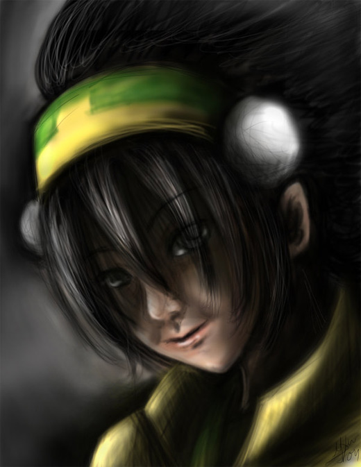 降世神通人物插画:托芙(Toph)