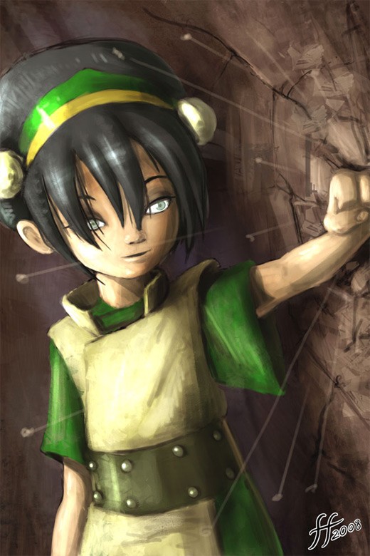 降世神通人物插画:托芙(Toph)