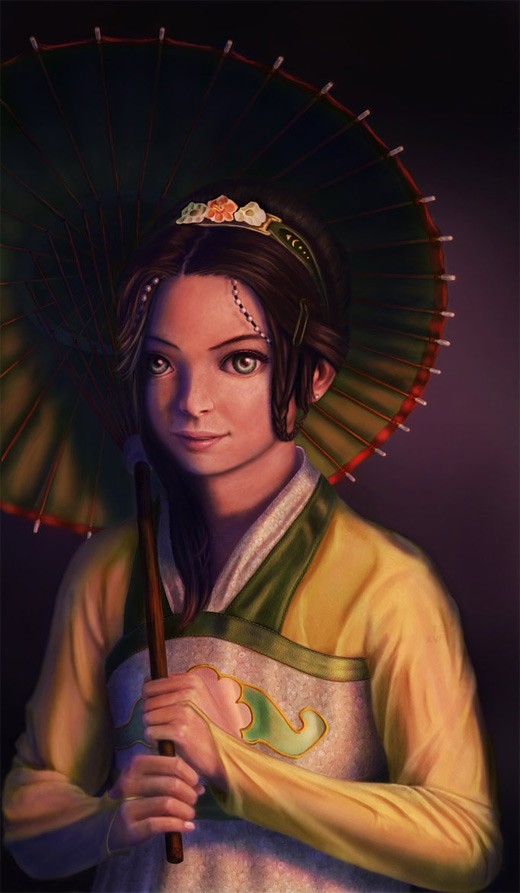 降世神通人物插画:托芙(Toph)