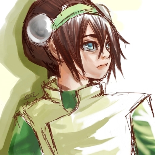 降世神通人物插画:托芙(Toph)