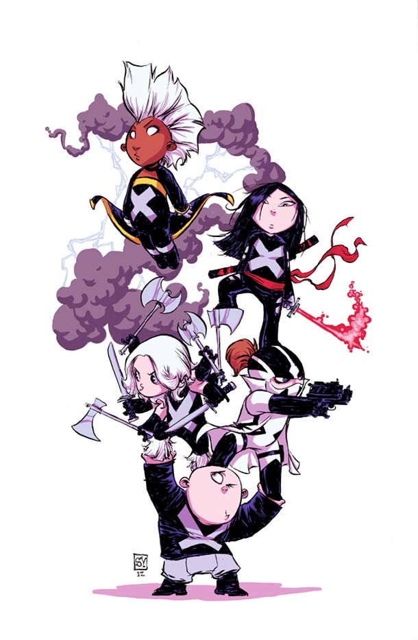 Skottie Young可爱的儿童超级英雄插画