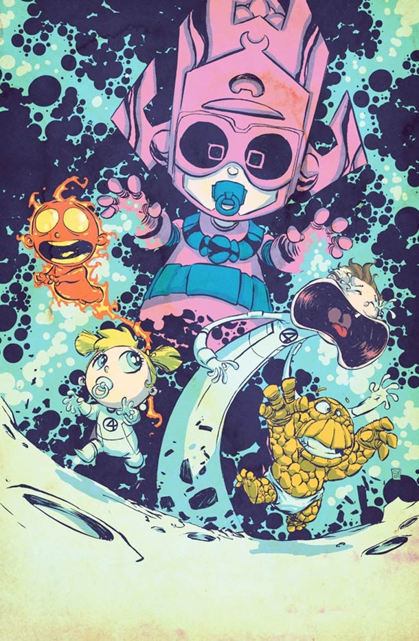 Skottie Young可爱的儿童超级英雄插画