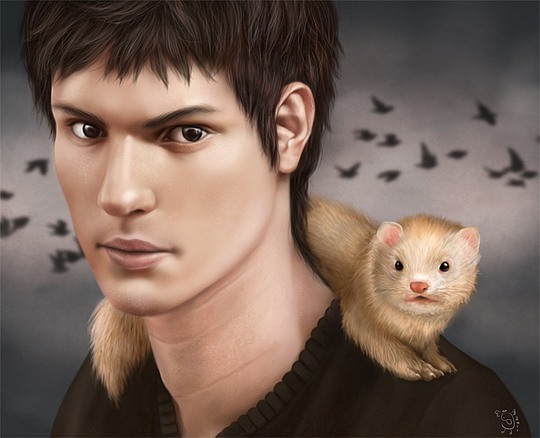 波兰艺术家NImportant肖像插画作品