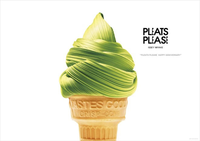 Pleats Please (三宅褶皱)20周年纪念广告