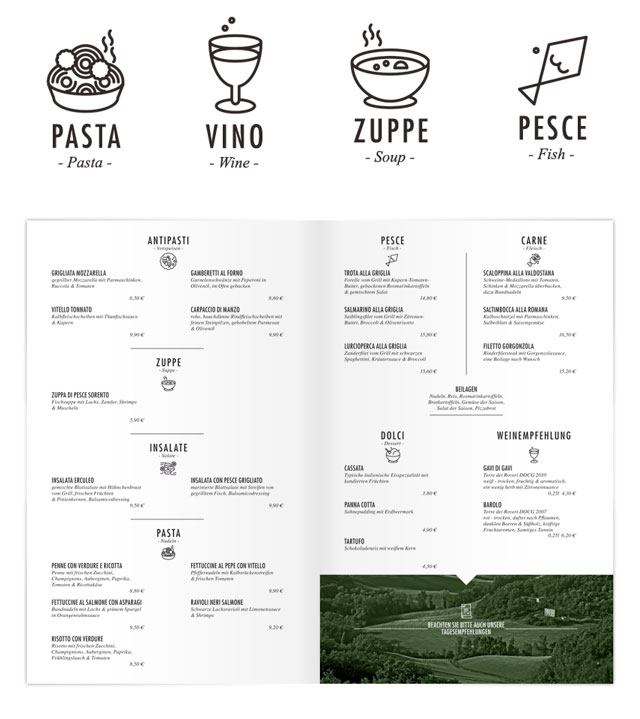 45个国外餐厅菜单和VI设计