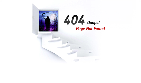 20个国外创意404页面设计