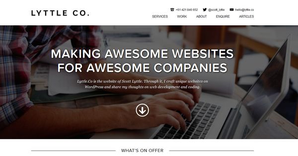 35个创意单页面网站设计