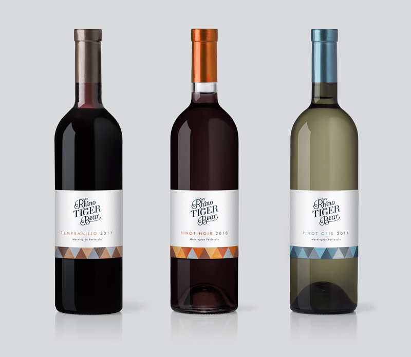 品牌设计欣赏：Rhino Tiger Bear红酒
