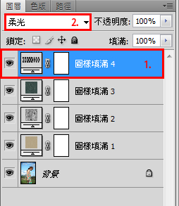 利用Photoshop图案工具加强照片效果