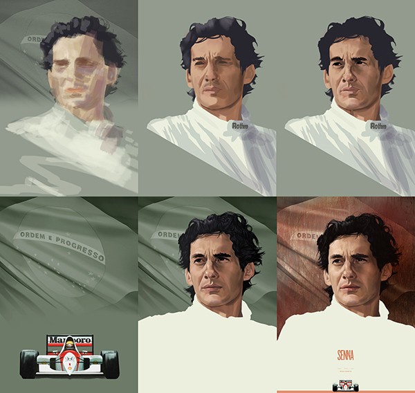 Piotr Buczkowski：F1赛车手肖像插画