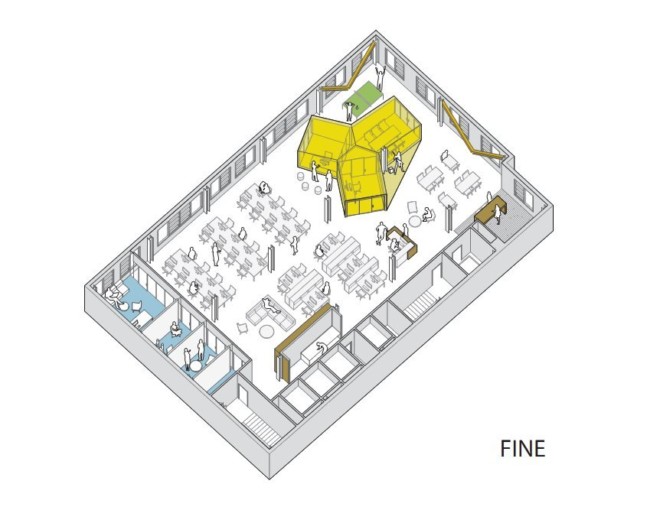 波特兰FINE Design Group开放式办公空间设计