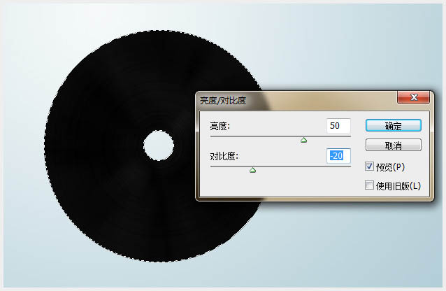 利用PS滤镜及渐变制作精致的黑胶唱片
