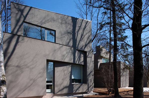 与自然亲密融合的莫斯科绿色住宅