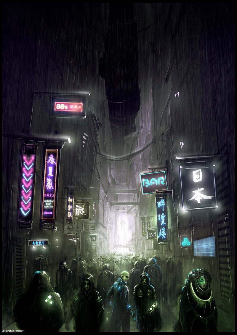 科幻电影银翼杀手(Blade Runner)插画欣赏